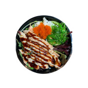 Grill Salmon Sashimi Don