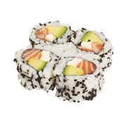 Salmon avocado cheese roll