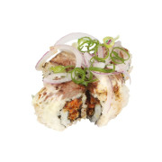 Seared beef rainbow roll