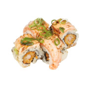 Seared salmon rainbow roll